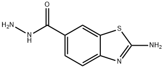 6-Benzothiazolecarboxylicacid,2-amino-,hydrazide(9CI) Struktur