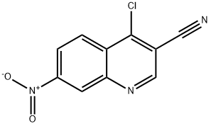 3-Quinolinecarbonitrile, 4-chloro-7-nitro- Struktur