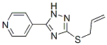 4-[3-(Allylthio)-1H-1,2,4-triazol-5-yl]pyridine Struktur