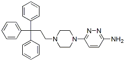 6-[4-(3,3,3-Triphenylpropyl)-1-piperazinyl]-3-pyridazinamine Struktur