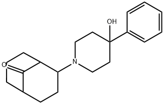 2-(4-Hydroxy-4-phenyl-1-piperidinyl)bicyclo[3.3.1]nonan-9-one Struktur