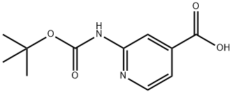 2-Boc-amino-4-pyridinecarboxylic acid Struktur