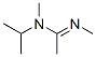 Ethanimidamide, N,N-dimethyl-N-(1-methylethyl)-, (1E)- (9CI) Struktur