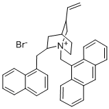 N-(9-Anthracenemethyl)cinchoniumbromide Struktur