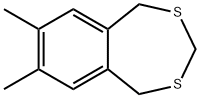 1,5-dihydro-7,8-dimethylbenzo-2,4-dithiepin Struktur