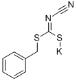 CYANIMIDODITHIOCARBONIC ACID S-BENZYL ESTER S-POTASSIUM SALT Struktur