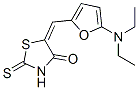 4-Thiazolidinone,  5-[[5-(diethylamino)-2-furanyl]methylene]-2-thioxo- Struktur