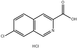 3-Isoquinolinecarboxylic acid, 7-chloro-, hydrochloride Struktur