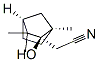 Bicyclo[2.2.1]heptane-2-acetonitrile, 2-hydroxy-1,3,3-trimethyl-, (1R,2R,4S)- (9CI) Struktur