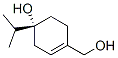 1-Cyclohexene-1-methanol,4-hydroxy-4-(1-methylethyl)-,(4R)-(9CI) Struktur