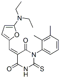 4,6(1H,5H)-Pyrimidinedione,  5-[[5-(diethylamino)-2-furanyl]methylene]-1-(2,3-dimethylphenyl)dihydro-2-thioxo- Struktur