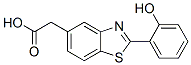 2-(2-Hydroxyphenyl)-5-benzothiazoleacetic acid Struktur