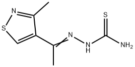 1-(3-Methyl-4-isothiazolyl)ethanone thiosemicarbazone Struktur