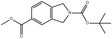 N-(叔丁氧羰基)-5-(甲氧羰基)異吲哚啉, 368441-44-5, 結(jié)構(gòu)式