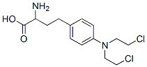 2-Amino-4-[p-[bis(2-chloroethyl)amino]phenyl]butyric acid Struktur