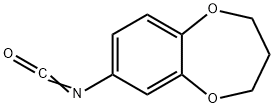 3,4-DIHYDRO-2H-1,5-BENZODIOXEPIN-7-YL ISOCYANATE Struktur