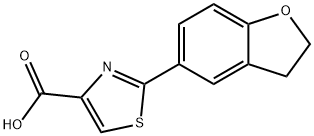 2-(2,3-DIHYDRO-1-BENZOFURAN-5-YL)-1,3-THIAZOLE-4-CARBOXYLIC ACID Struktur