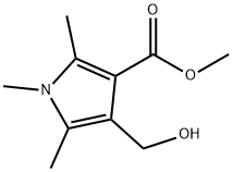 METHYL 4-(HYDROXYMETHYL)-1,2,5-TRIMETHYL-1H-PYRROLE-3-CARBOXYLATE Struktur