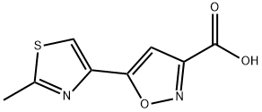 5-(2-METHYL-1,3-THIAZOL-4-YL)-3-ISOXAZOLECARBOXYLIC ACID Struktur