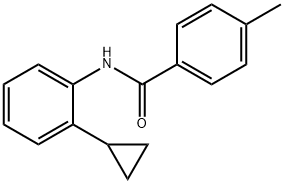 Benzamide, N-(2-cyclopropylphenyl)-4-methyl- (9CI) Struktur