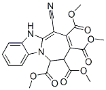 6-Cyano-9,10-dihydro-5H-azepino[1,2-a]benzimidazole-7,8,9,10-tetracarboxylic acid tetramethyl ester Struktur