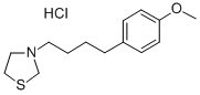 Thiazolidine, 3-(4-(p-methoxyphenyl)butyl)-, hydrochloride Struktur