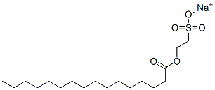 sodium 2-(palmitoyloxy)ethane-1-sulphonate Struktur