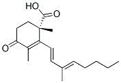 (S)-1,3-Dimethyl-2-[(1E)-3-methyl-1,3-octadienyl]-4-oxo-2-cyclohexene-1-carboxylic acid Struktur