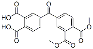 dimethyl dihydrogen 4,4'-carbonylbisphthalate Struktur