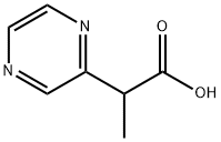 Pyrazineacetic acid, -alpha--methyl- (9CI) Struktur