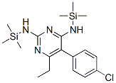 5-(4-Chlorophenyl)-6-ethyl-N,N'-bis(trimethylsilyl)-2,4-pyrimidinediamine Struktur