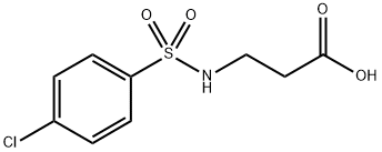 3-{[(4-CHLOROPHENYL)SULFONYL]AMINO}PROPANOIC ACID Struktur