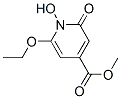 4-Pyridinecarboxylicacid,6-ethoxy-1,2-dihydro-1-hydroxy-2-oxo-,methylester(9CI) Struktur