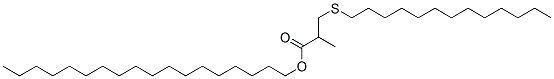 octadecyl 2-methyl-3-(tridecylthio)propionate Struktur