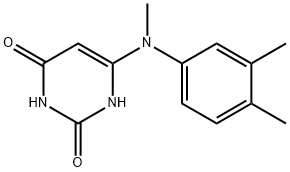 6-(N-Methyl-3,4-xylidino)uracil Struktur