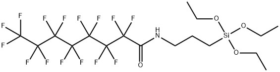 N-(3-TRIETHOXYSILYLPROPYL)PERFLUOROOCTANOAMIDE Struktur