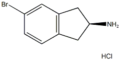 (2S)-5-BROMO-2,3-DIHYDRO-1H-INDEN-2-YLAMINE HYDROCHLORIDE Struktur