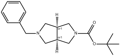 CIS-5-BENZYL-2-BOC-HEXAHYDROPYRROLO[3,4-C]PYRROLE Struktur