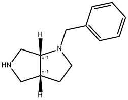 cis-1-Benzylhexahydropyrrolo[3,4-b]pyrrole Struktur