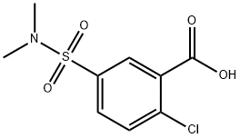 2-CHLORO-5-DIMETHYLSULFAMOYL-BENZOIC ACID Struktur