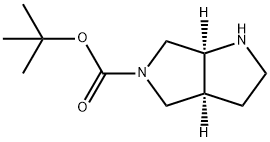 (3aS,6aS)-Tert-butyl hexahydropyrrolo[3,4-b]pyrrole-5(1H)-carboxylate Struktur