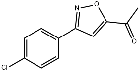 1-[3-(4-CHLOROPHENYL)-5-ISOXAZOLYL]-1-ETHANONE Struktur