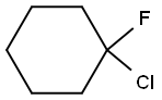 1-Chloro-1-fluorocyclohexane Struktur