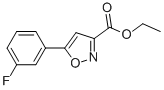 ETHYL-5(3-FLUOROPHENYL)-ISOXAZOLE-3-CARBOXYLATE Struktur