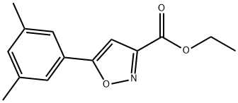 5-(3,5-DIMETHYLPHENYL)-3-ISOXAZOLECARBOXYLIC ACID ETHYL ESTER Struktur