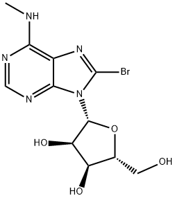 8-BROMO-N-METHYL-ADENOSINE Struktur