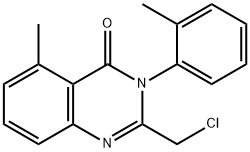 4(3H)-Quinazolinone, 2-(chloroMethyl)-5-Methyl-3-(2-Methylphenyl)- Struktur