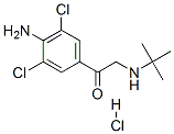 1-(4-アミノ-3,5-ジクロロフェニル)-2-[(1,1-ジメチルエチル)アミノ]エタノン/塩酸塩,(1:x) 化學(xué)構(gòu)造式