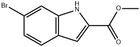 6-BROMO-1H-INDOLE-2-CARBOXYLIC ACID METHYL ESTER Struktur