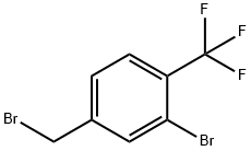 2-Bromo-4-(bromomethyl)-1-(trifluoromethyl)benzene Struktur